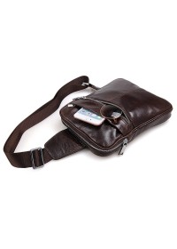 Стильный и современный мужской кожаный рюкзак 77217