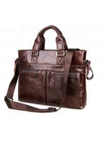 Шикарный кожаный портфель, мужская сумка для ноутбука 77220C
