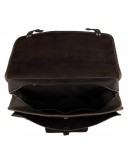 Фотография Брутальнейшая темно-коричневая кожаная мужская сумка 77234r