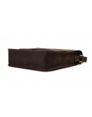 Фотография Кожаная классическая коричневая сумка на плечо 77239