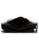 Фотография Черная кожаная сумка формата А4 7239kt