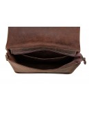 Фотография Большая классическая сумка на плечо коричневая 77240