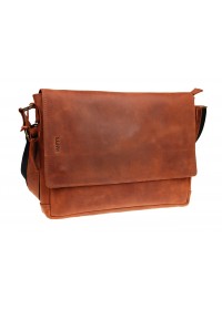 Мужская большая сумка на плечо светло-коричневая 72550-SKE