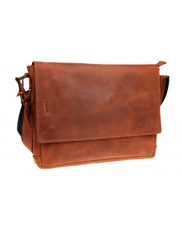 Мужская большая сумка на плечо светло-коричневая 72550-SKE