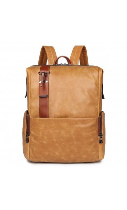 Мужской светло-коричневый кожаный рюкзак 7260-2B