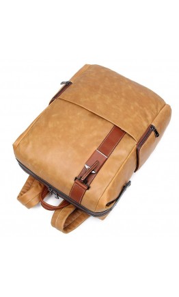 Мужской светло-коричневый кожаный рюкзак 7260-2B