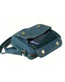 Фотография Зеленая женская кожаная сумка на плечо 72709-SGE