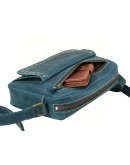 Фотография Зеленая женская кожаная сумка на плечо 72709-SGE