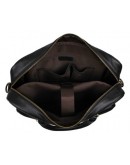 Фотография Универсальный кожаный черный мужской портфель 77270A