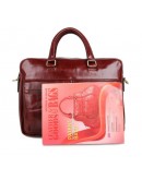Фотография Кожаный мужской портфель модного коричневого цвета 77270c