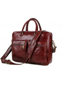 Кожаный мужской портфель модного коричневого цвета 77270c
