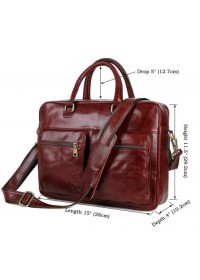 Кожаный мужской портфель модного коричневого цвета 77270c