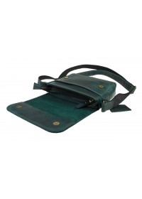 Зеленая женская небольшая кожаная сумка 72723W-SKE