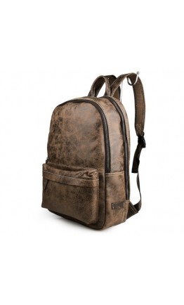 Стильный кожаный рюкзак из натуральной телячьей кожи 77273