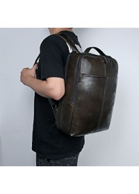 Классный мужской кожаный рюкзак на каждый день 77280J