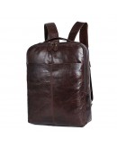 Фотография Коричневый городской кожаный мужской рюкзак 77280C
