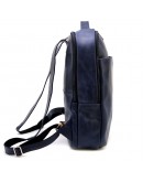 Фотография Кожаный удобный рюкзак синий унисекс TARWA RK-7280-3md