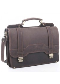Вместительный коричневый кожаный портфель от Manufatto 73-sps