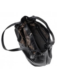 Женская кожаная черная вместительная сумка Desisan 7300-011