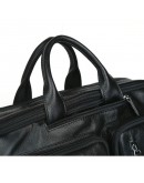 Фотография Мужская кожаная черная универсальная сумка 73013