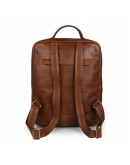 Фотография Винтажный кожаный мужской коричневый рюкзак 77302