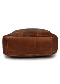 Винтажный кожаный мужской коричневый рюкзак 77302