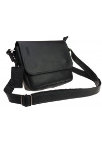 Маленькая женская черная кожаная сумка 73023W-SKE
