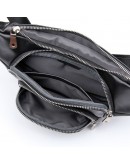 Фотография Черная мужская сумка на пояс и на плечо 73023A