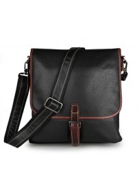 Модная сумка на плечо формата А4 черного цвета 77312