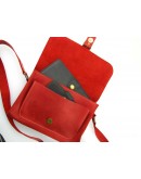 Фотография Женская красная кожаная сумка 73149-SGE