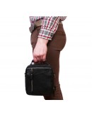 Фотография Кожаная сумка мужская на плечо - барсетка 7316kt