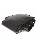 Фотография Мужская черная кожаная сумка через плечо 7318kt