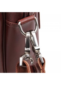 Универсальная коричневая мужская кожаная сумка 77333c