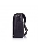 Фотография Черная вместительная кожаная сумка на плечо Tarwa 7338A-7