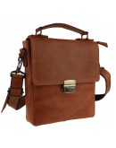 Фотография Светло-коричневая кожаная сумка на плечо 734103S-SKE