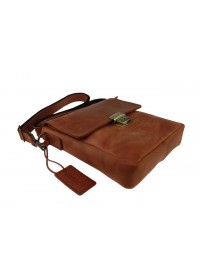 Светло-коричневая кожаная сумка на плечо 734103S-SKE