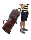 Фотография Большая мужская кожаная сумка, для командировок 7343C