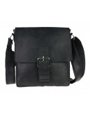 Фотография Черная кожаная мужская сумка с клапаном 73448S-1-SKE