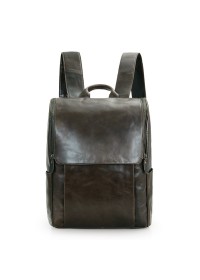 Мужской кожаный рюкзак, темно-коричневый 7344J
