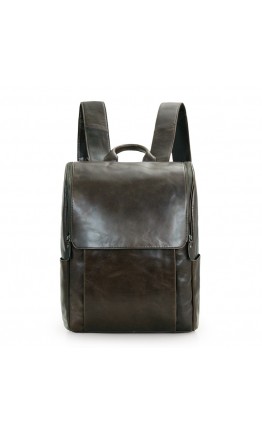 Мужской кожаный рюкзак, темно-коричневый 7344J