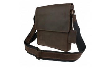 Коричневая мужская классическая сумка на плечо 73451S-SKE