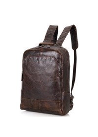 Рюкзак мужской коричневый из натуральной кожи 7347C