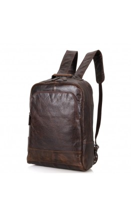 Рюкзак мужской коричневый из натуральной кожи 7347C