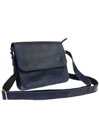 Маленькая синяя кожаная женская сумка 73525W-SKE