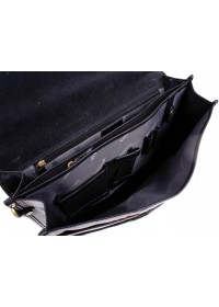 Шикарный солидный чёрный мужской портфель Katana k736804-1