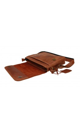 Светло - коричневая женская кожаная сумка 7392511-SKE