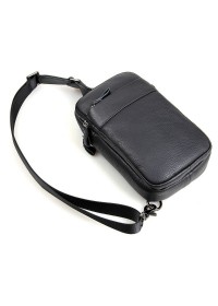 Чёрный удобный мужской рюкзак на одну шлейку 74002a-1