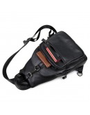 Фотография Удобный чёрный рюкзак на сдвоенной шлейке 74005a