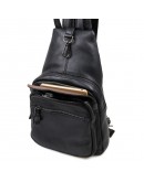 Фотография Удобный чёрный рюкзак на сдвоенной шлейке 74005a