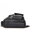 Фотография Черный кожаный рюкзак мужской - сумка 74006a